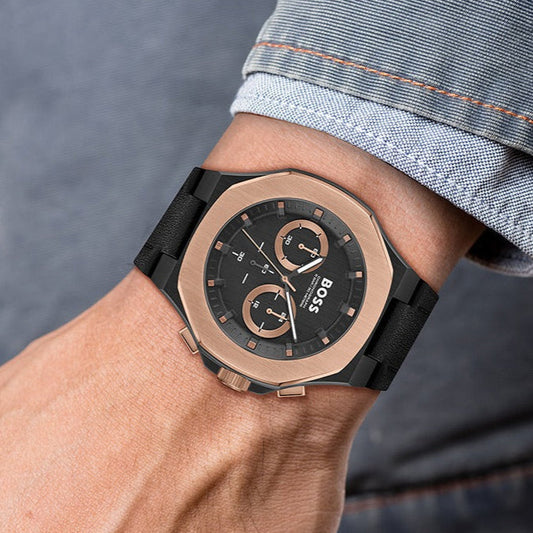 Montre analogique BOSS pour homme avec cadran noir - 1514089