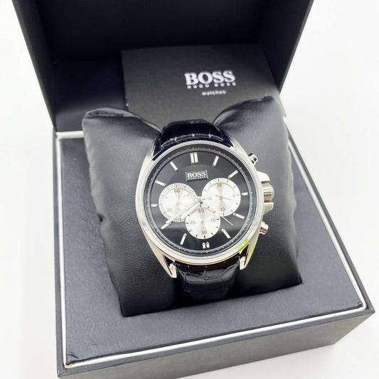 Montre HUGO BOSS HB-188 cuir noir
