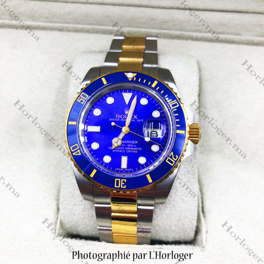 Rolex Submariner Golden silver Blue