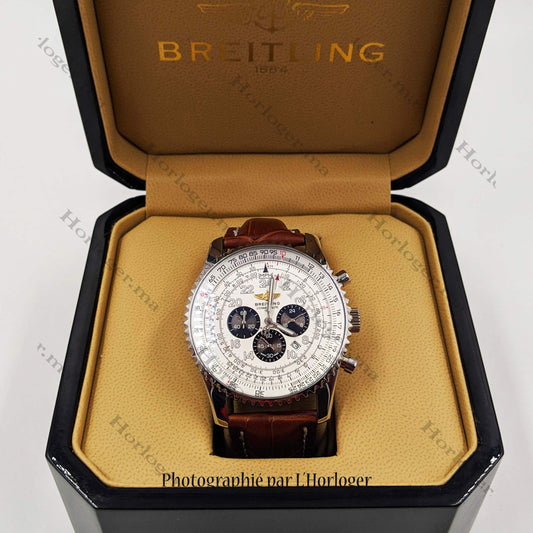Breitling Navitimer Panda Brown Leather