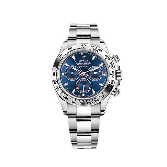 Rolex Daytona White Gold De Cadran Blue