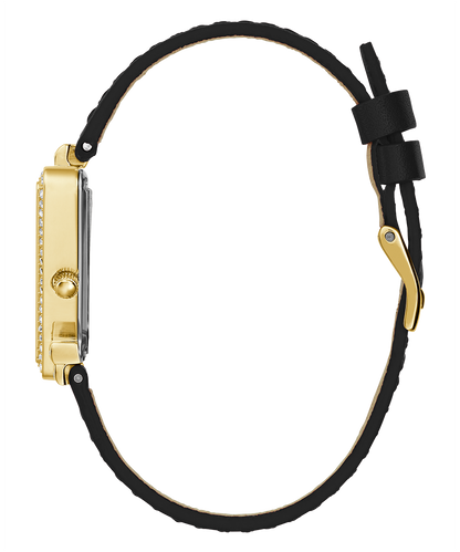 Montre analogique GUESS pour femme, couleur or noir