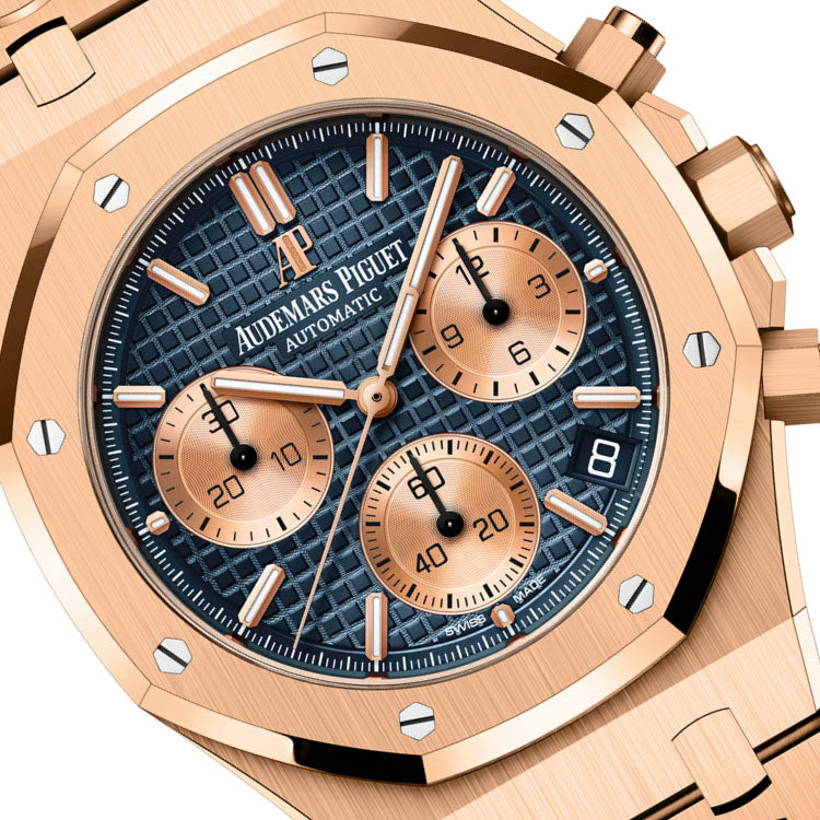 ROYAL OAK CHRONOGRAPHE-ROSE/BLEU