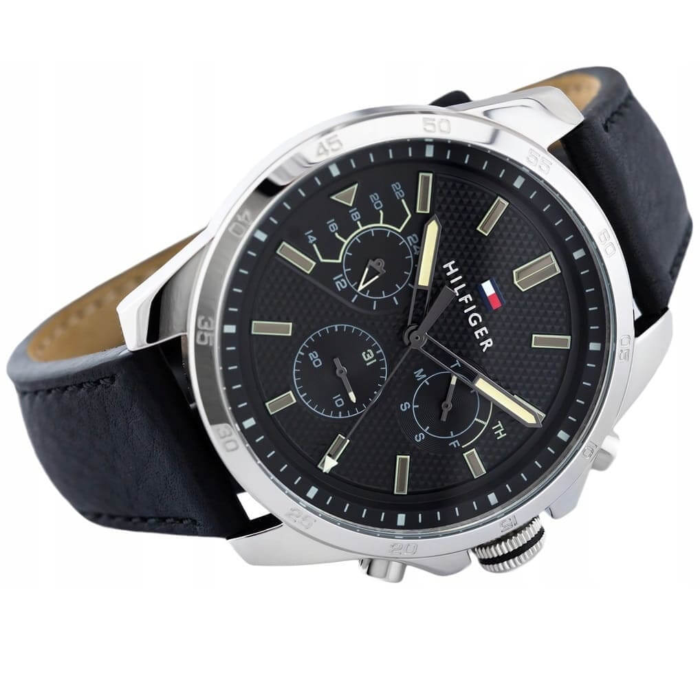 Montre Homme Tommy Hilfiger Iconic 1791563 Cuir Noir