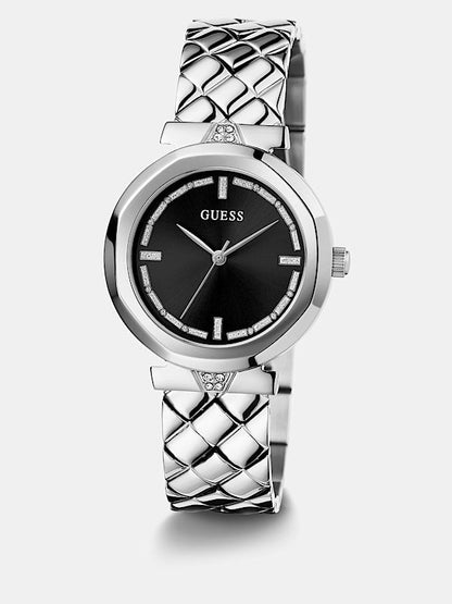 Montre analogique avec application de cristaux