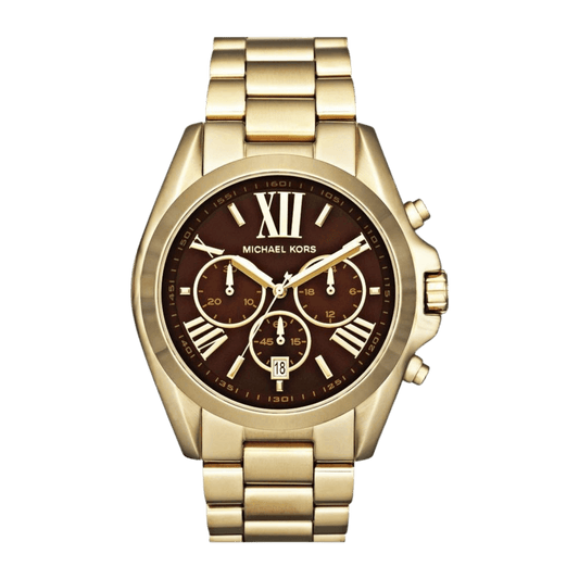 Montre MICHAEL KORS Bradshaw Doré/Chocolat