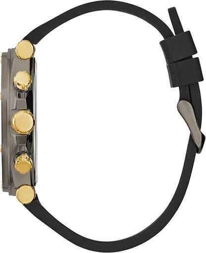 Montre GUESS multifonction US Homme Cuir Noir