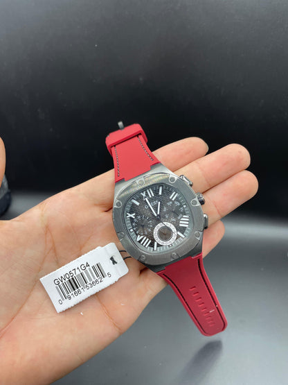 MONTRE GUESS POUR HOMME AVEC BOÎTIER EN BRONZE À QUARTZ