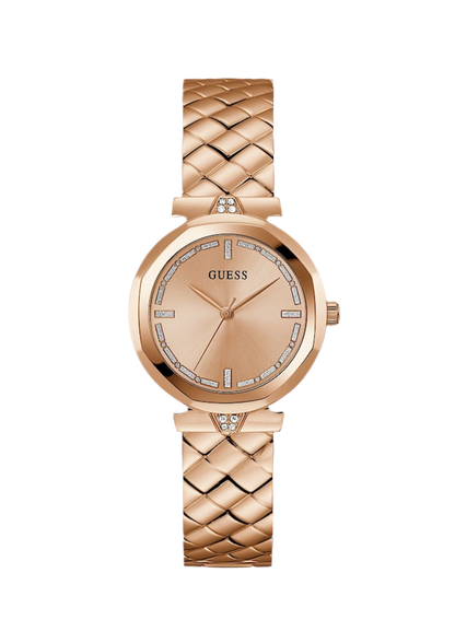 Montre analogique avec application de cristaux