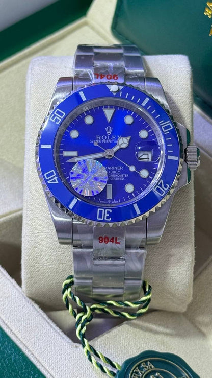 Rolex Submariner "Smurf" White Gold 40mm Blue
