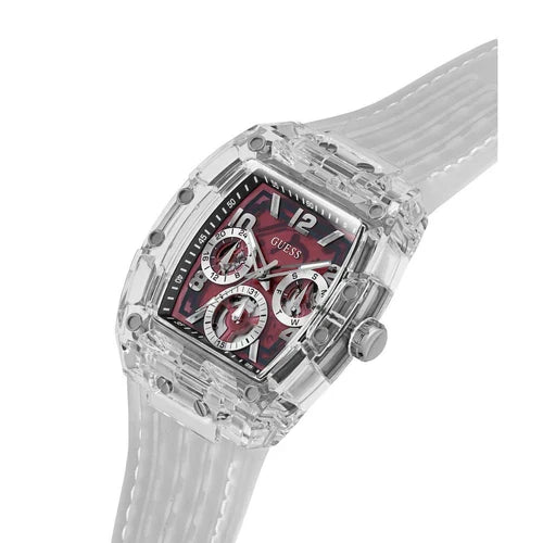 Montre Homme Guess Phoenix - GW0499G9 Bracelet Plastique transparent