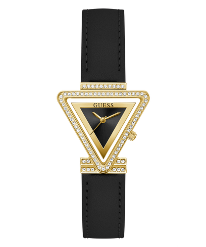 Montre analogique GUESS pour femme, couleur or noir