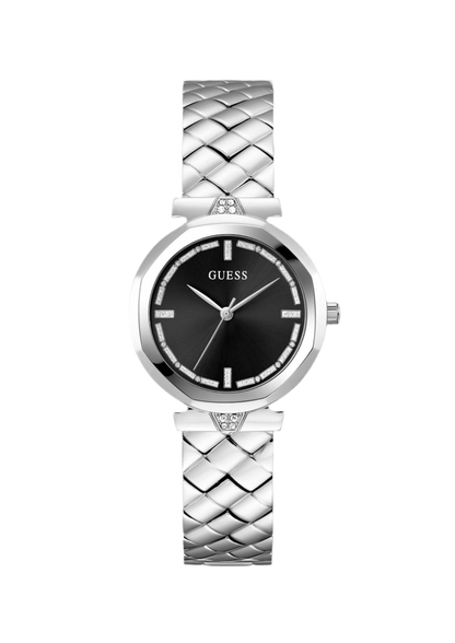 Montre analogique avec application de cristaux
