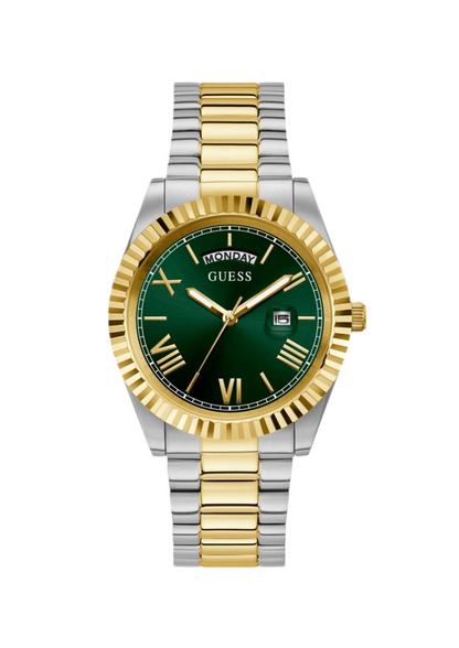 Montre Guess analogique vert et bicolore