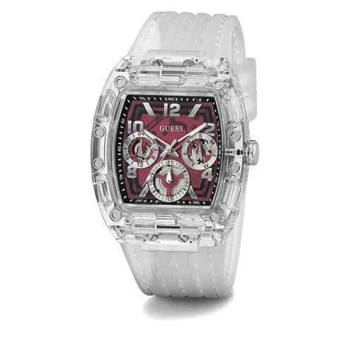 Montre Homme Guess Phoenix - GW0499G9 Bracelet Plastique transparent
