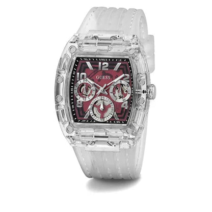 Montre Homme Guess Phoenix - GW0499G9 Bracelet Plastique transparent