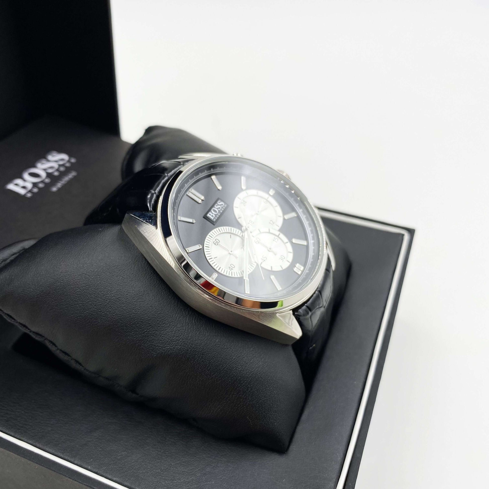 Montre HUGO BOSS HB-188 cuir noir