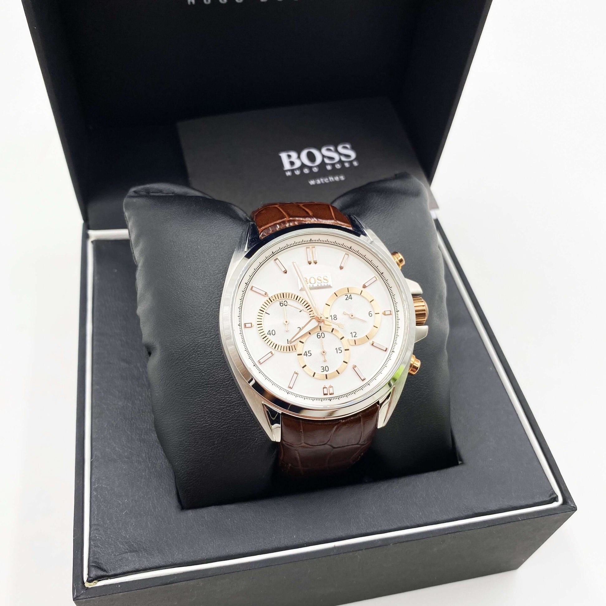 Montre HUGO BOSS  cuir marron