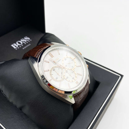 Montre HUGO BOSS  cuir marron