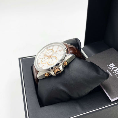 Montre HUGO BOSS  cuir marron