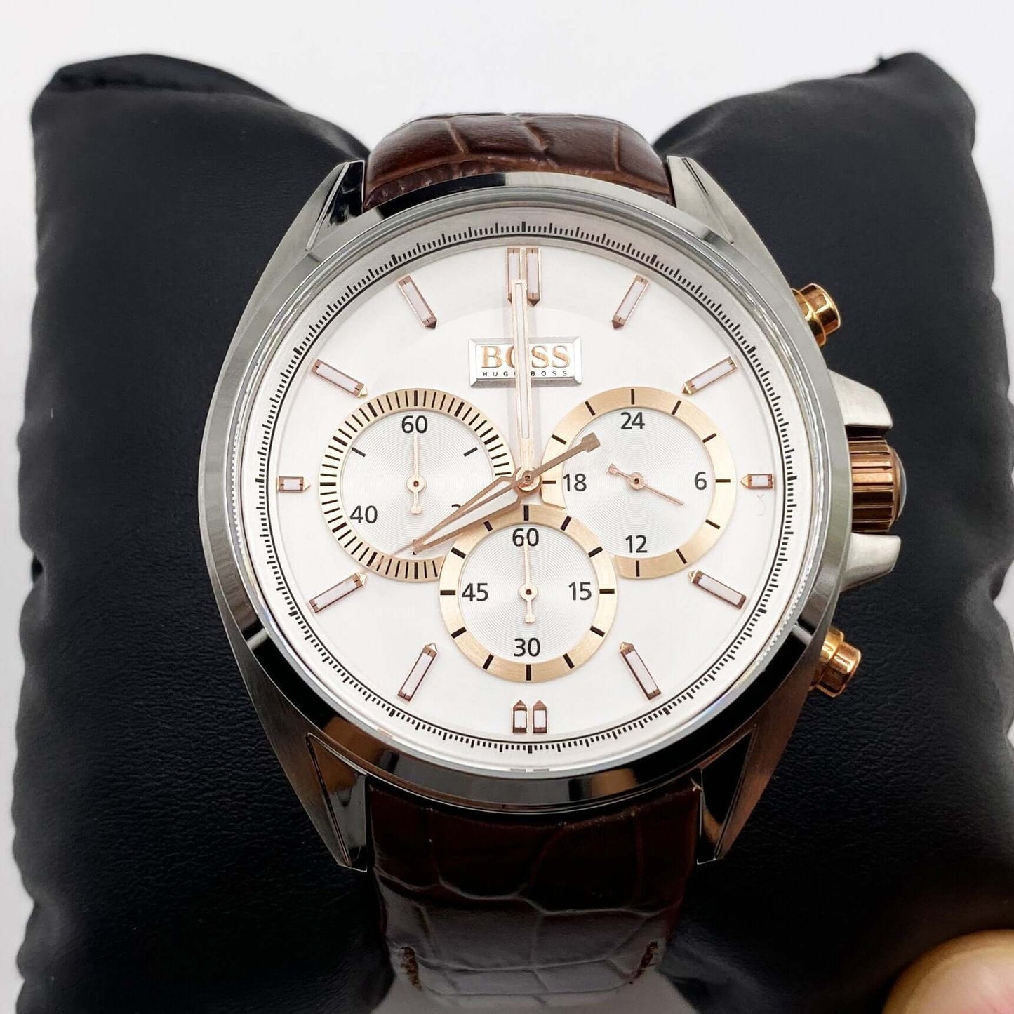 Montre HUGO BOSS  cuir marron