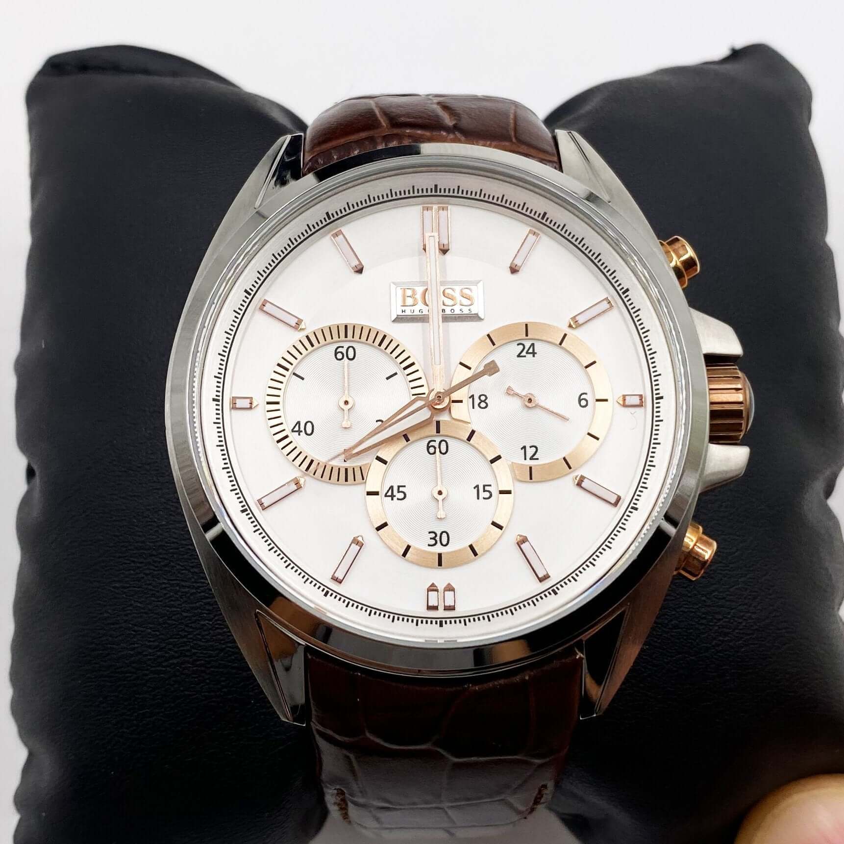 Montre HUGO BOSS  cuir marron