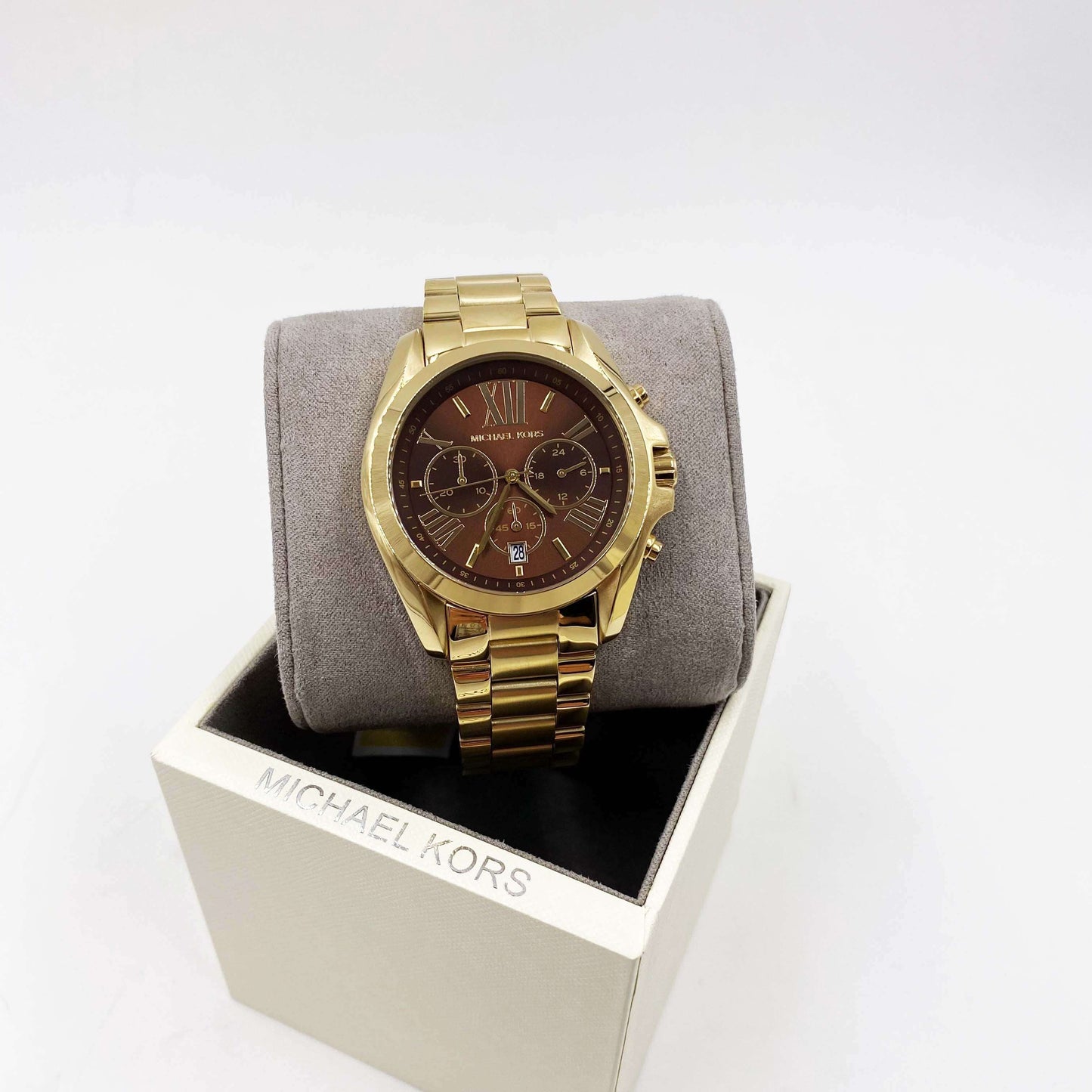 Montre MICHAEL KORS Bradshaw Doré/Chocolat