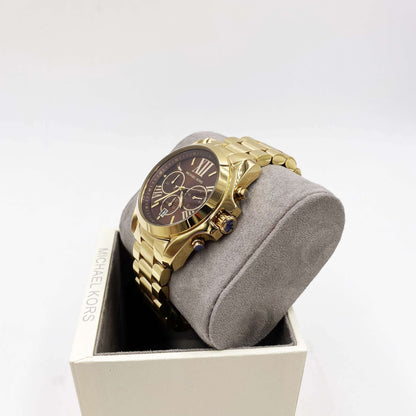 Montre MICHAEL KORS Bradshaw Doré/Chocolat