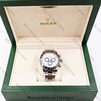 Rolex Daytona lunette Noir White dial