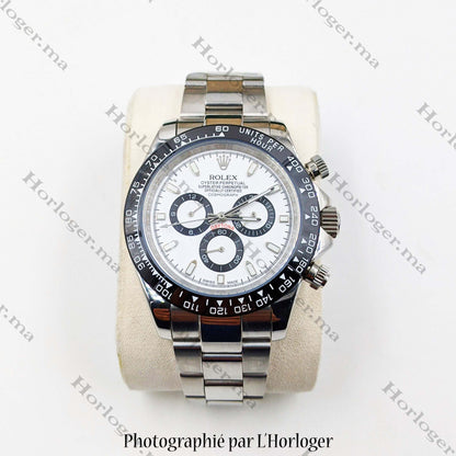 Rolex Daytona lunette Noir White dial