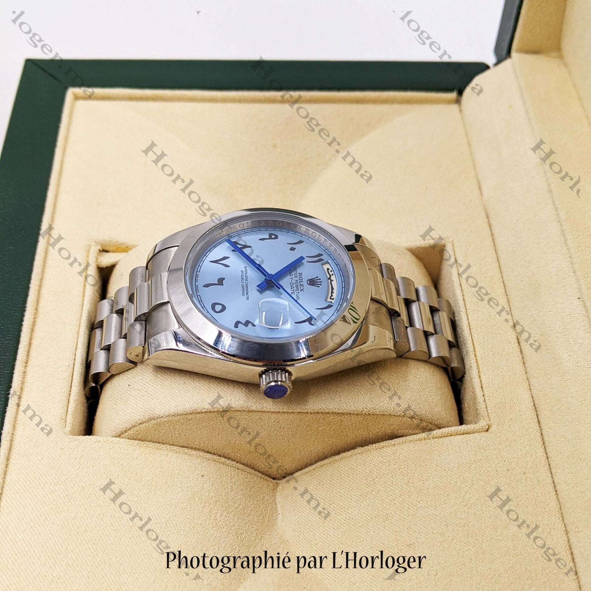 Rolex Day-date Ice blue Arabic Dial
