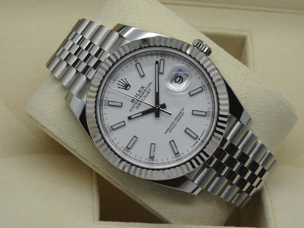 RX Montre Datejust 41 Blanc Jubilé Pour Homme