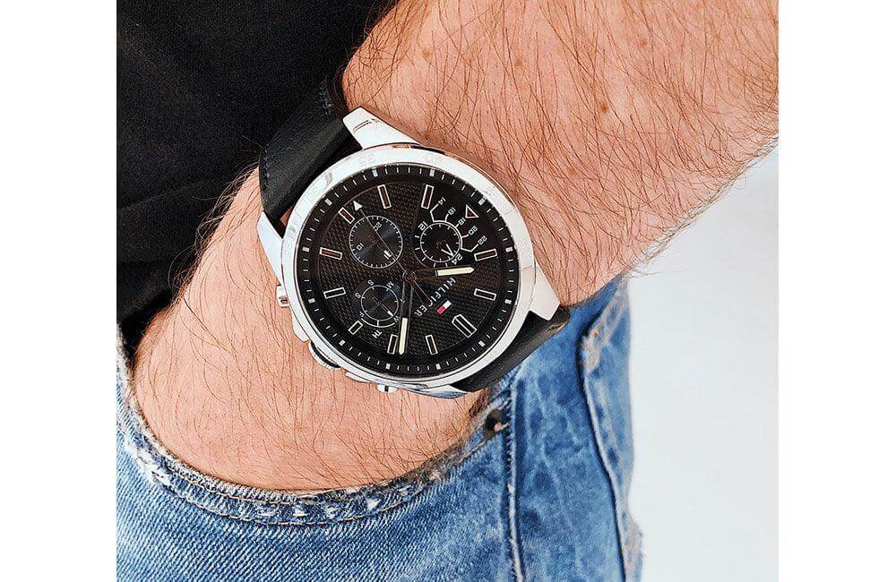Montre Homme Tommy Hilfiger Iconic 1791563 Cuir Noir