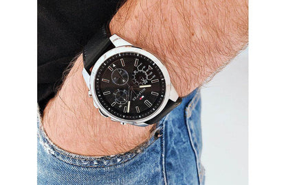 Montre Homme Tommy Hilfiger Iconic 1791563 Cuir Noir