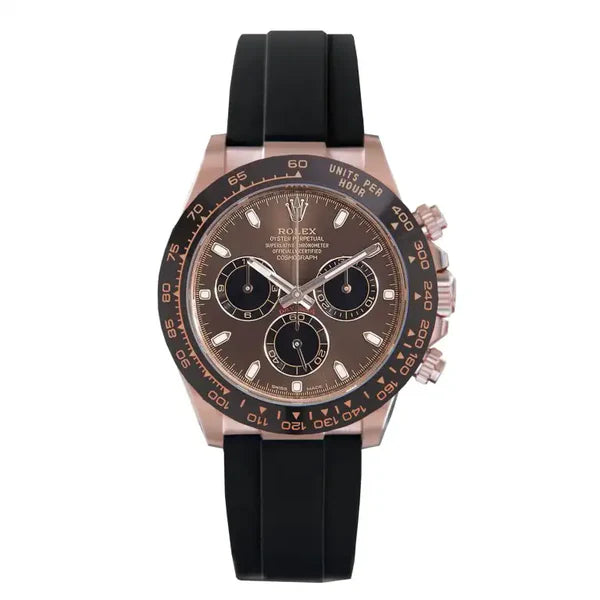 Rolex Daytona Rose Gold with chocolate Dial Black Ceramic Bezel Oyste