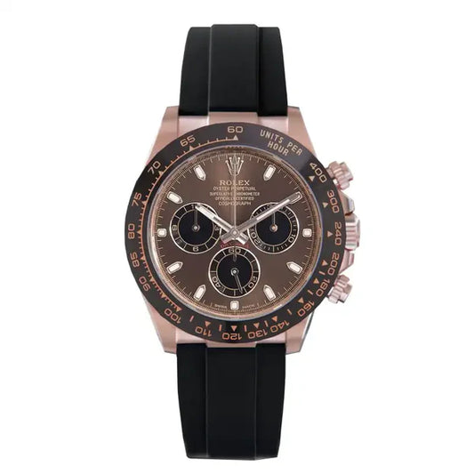 Rolex Daytona Rose Gold with chocolate Dial Black Ceramic Bezel Oyste
