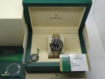 Rolex Submariner Black Yellow Gold