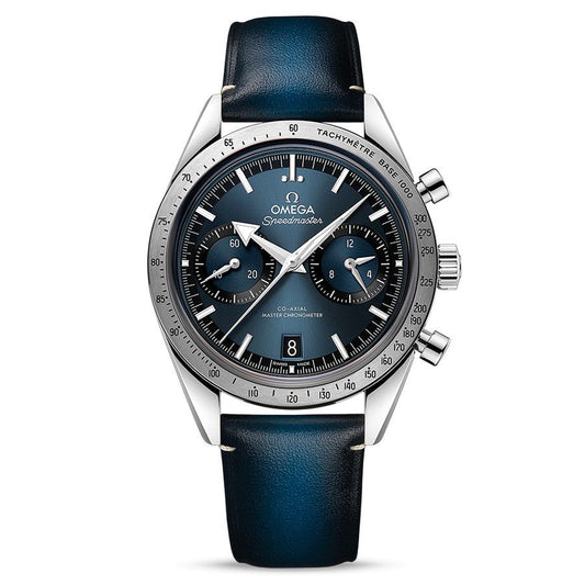 OMEGA Speedmaster 57 Cuir Bleu