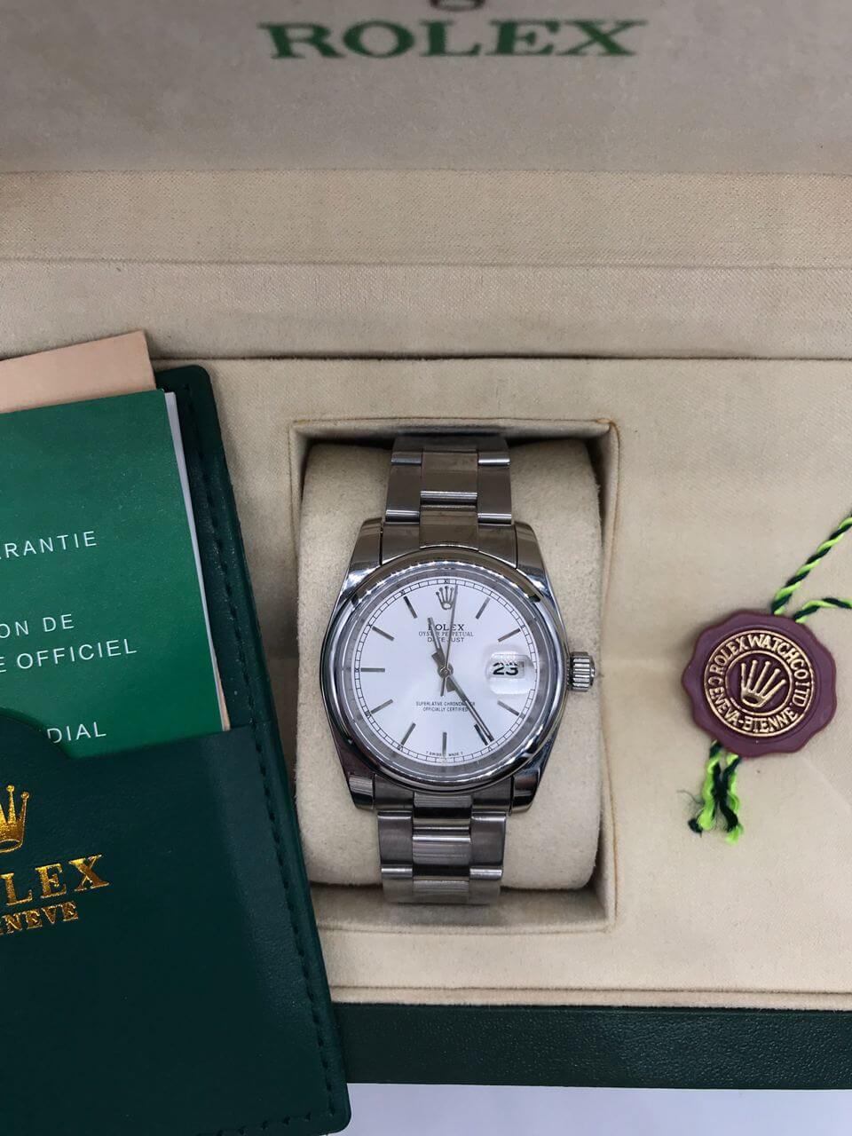 RX DATEJUST 16200 Blanc Pour Homme