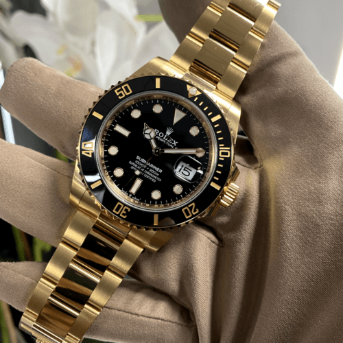 Rolex gold and black